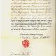 Foto: Breve Apostolicum, Seite 6 mit Unterschriften von Kardinalstaatssekretär Angelo Sodano und von Papst Johannes Paul II. persönlich